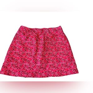 N’VO Women’s Skort Golf Elastic Waist Pockets Lightweight Stylish Pink Patterned